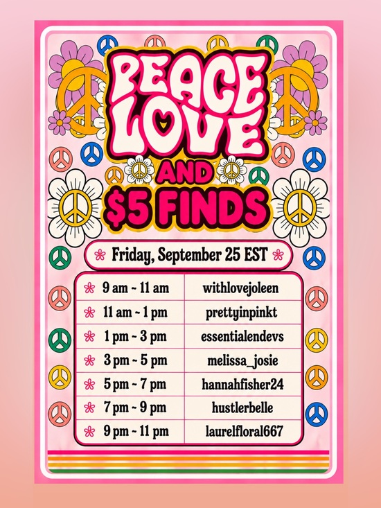 Free People Other - 9/25 Peace Love and $5 Finds Raid Train